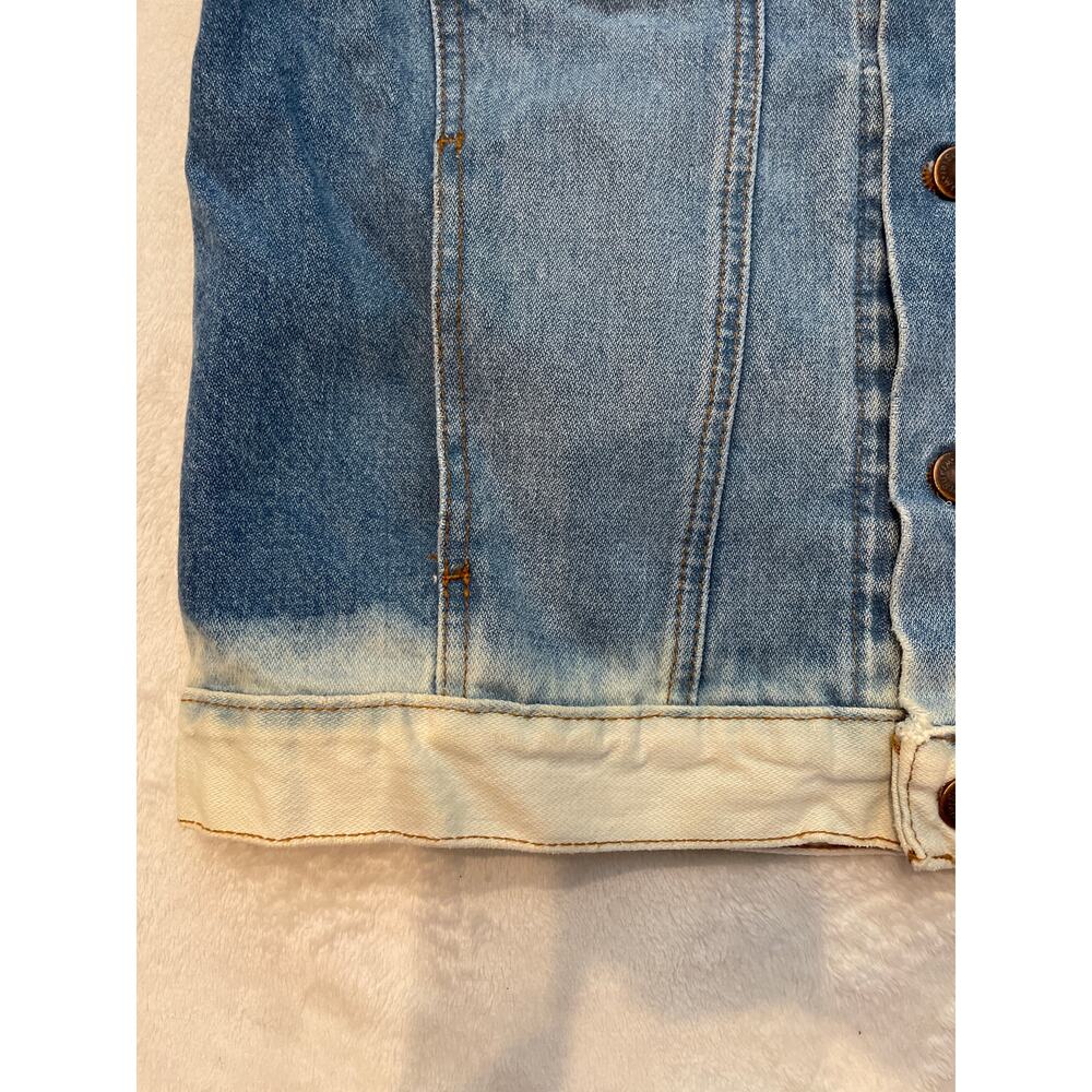 Wrangler Blue Denim Jacket with Embroidered Tiger - Picture 8 of 12